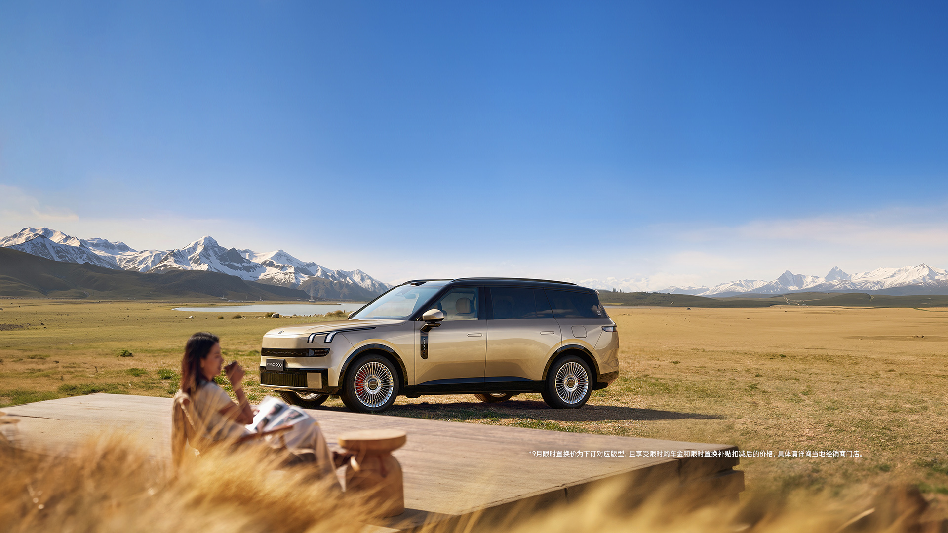 Lynk & Co 900 in a mountain landscape